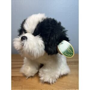 Bearington Dog Stuffed Animal TAGS Realistic Stuffed Plush Shih Tzu Puppy